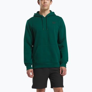 Felpa da uomo Reebok Identity Small Logo Fleece verde collegiale