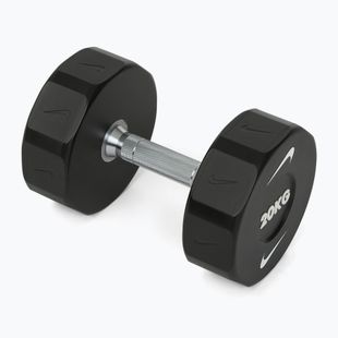Manubrio cromato Nike Strength Pro Urethane Dumbbell 20 kg black/white