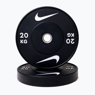 Dischi bumper Nike Strength Rubber Bumper Plates 20 kg black/white