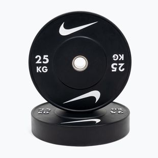 Peso per bumper Nike Strength Rubber Bumper Plates 25 kg black/white
