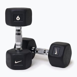 Manubri Nike Strength Hex Dumbbell 2 x 6 kg black/white