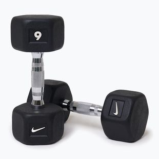 Manubri Nike Strength Hex Dumbbell 2 x 9 kg black/white