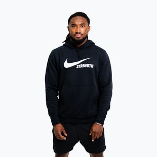 Felpa da uomo Nike Strength Hoodie black/white