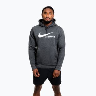 Felpa da uomo Nike Strength Hoodie charcoal/white