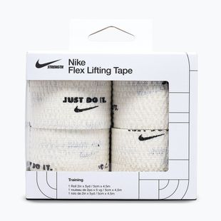 Benda elastica coesiva Nike Strenght Flex Lifting Tape white/black