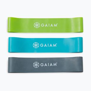 Set di bande elastiche per allenamento Zestaw Gaiam Restore Mini Band Kit 3 szt. green/blue/navy