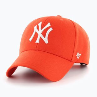 47 Brand MLB New York Yankees MVP berretto da baseball arancione vibrante
