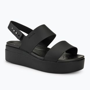 Sandali Crocs Brooklyn Low Wedge donna nero/nero