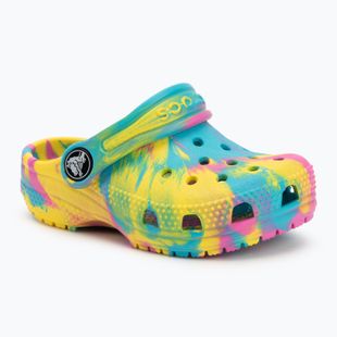 Crocs Classic Marbled Clog Toddler infradito digitale aqua/multi