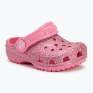 Crocs Classic Glitter Clog Toddler infradito rosa lrmonade