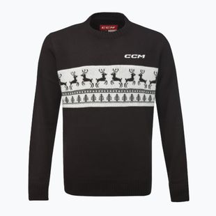 CCM maglione da uomo Ugly Christmas nero/bianco