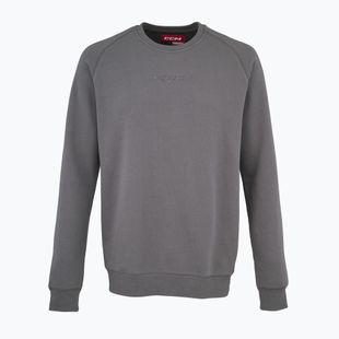 Felpa uomo CCM Core Fleece Crew dark grey heather
