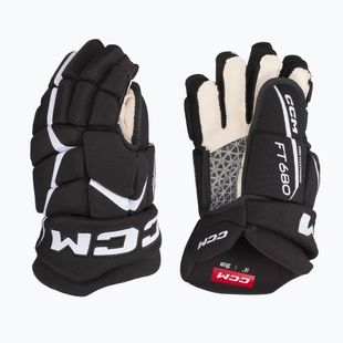 Guanti da hockey CCM JetSpeed FT680 SR nero/bianco