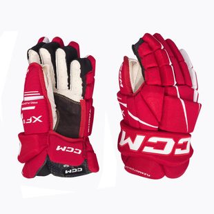 Guanti da hockey CCM Tacks XF80 SR rosso/bianco