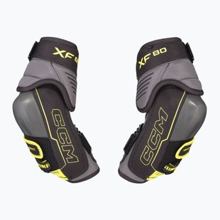 CCM Tacks XF80 SR gomitiere per hockey nero