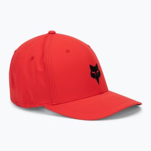 Cappello Fox Racing Fox Head Select Flexfit da uomo rosso fuoco