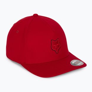 Cappellino con visiera Fox Racing Fox Head Flexfit flame red
