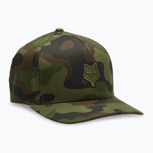 Cappello da baseball Fox Racing Fox Head Flexfit verde camo