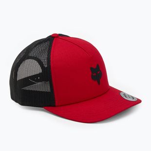 Cappello da baseball Fox Racing Fox Head Trucker rosso fuoco