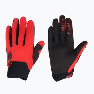 Guanti da ciclismo da uomo Fox Racing Defend Wind Offroad rosso fluo
