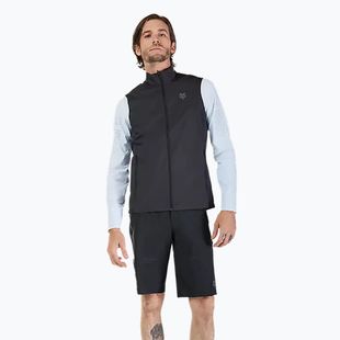 Gilet da ciclismo da uomo Fox Racing Ranger Wind nero