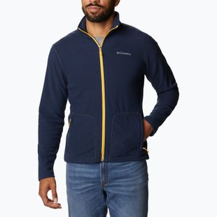 Columbia Fast Trek Light Uomo Felpa in pile con zip intera colleglate navy