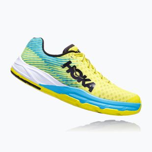 Scarpe da corsa HOKA Evo Carbon Rocket da uomo in agrumi/ciano