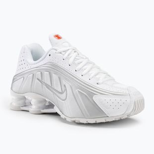 Nike Shox R4 scarpe da donna bianco/argento metallico/arancio massimo
