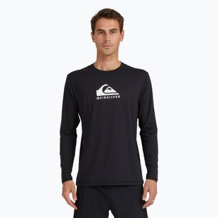 Quiksilver Solid Streak Uomo manica lunga da nuoto nero