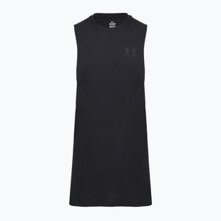 Maglia training da uomo Under Armour Left Chest Cut Off Tank black/black