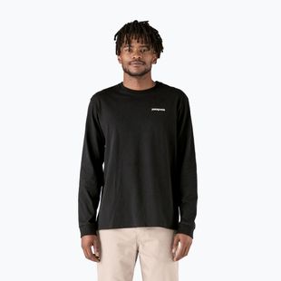 Patagonia P-6 Logo Responsibili trekking longsleeve uomo nero