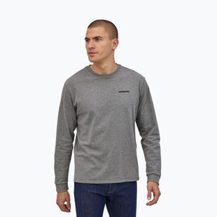 Patagonia P-6 Logo Responsibili gravel heather longsleeve da uomo