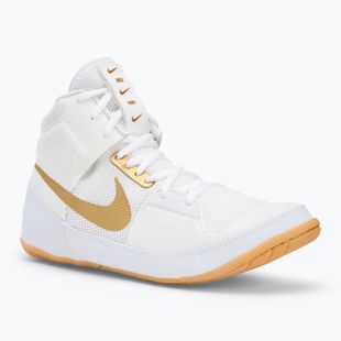 Scarpe da wrestling Nike Fury bianco/oro metallizzato