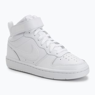 Scarpe per bambini Nike Court Borough Mid 2 white/white/white