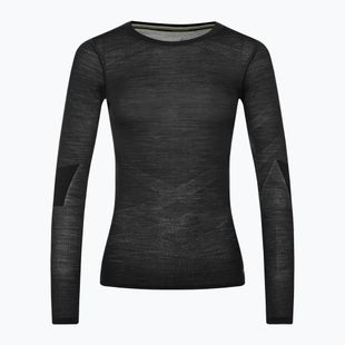 Maglia termica da donna Smartwool Intraknit Merino 200 Crew black/white