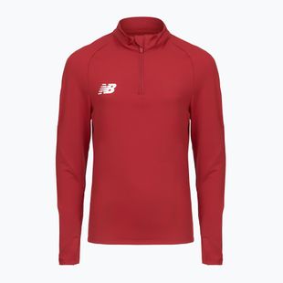 Felpa da calcio da bambino New Balance Training 1/4 Zip in maglia bordeaux