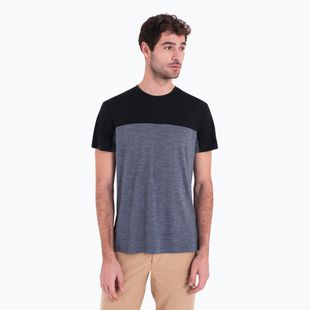 Icebreaker Merino Cool-Lite Sphere III SS Tee Uomo Colour Block graphite hthr trekking shirt