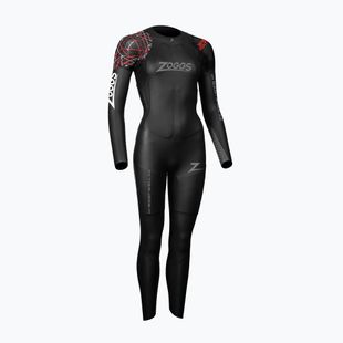 Schiuma da nuoto da donna Zoggs Ow Myboost Shell Fs 3,2 mm nero/rosso