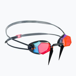 Occhiali da nuoto Zoggs Diamond Titanium grigio/nero/rosso specchio