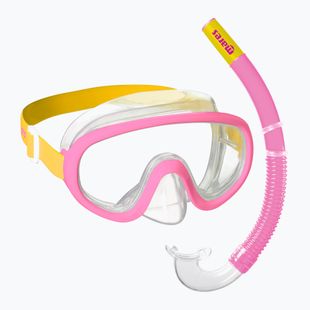Mares Combo Jelly rosa/giallo/chiaro kit snorkeling per bambini