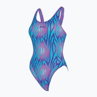 Costume intero da donna Zoggs Swim Crazy Masterback swim crazy print