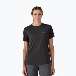 Camicia grafica da donna Patagonia Cap Cool Merino Blend heritage header/nero