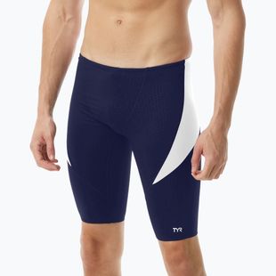 Jammer da nuoto da uomo TYR Durafast Elite Curve Splice Hexa Jammer navy/white