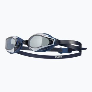 Occhialini da nuoto TYR Stealth-X Race smoke/navy/navy