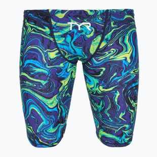 Jammer da uomo per nuoto TYR Thresher Jammer Hyperblitz blue/green