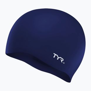 Cuffia TYR in silicone senza rughe navy