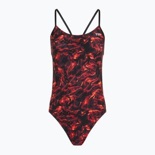 Costume intero da donna TYR Durafast Elite Energy Cutoutfit rosso