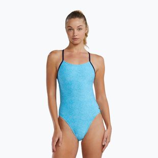 Costume intero donna TYR Durafast Elite Lapped Cutoutfit blu chiaro/acqua