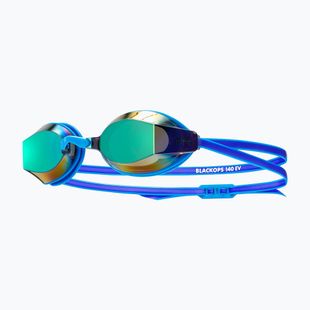 Occhialini da nuoto donna TYR Blackops 140 Ev Racing Specchiati royal/azzurro chiaro