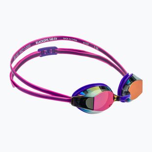 Occhiali da nuoto donna TYR Blackops 140 Ev Racing Specchiati viola/rosa